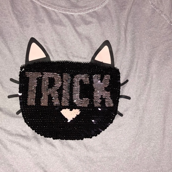 HALLOWEEN trick or treat cozy kitty T-shirt dress - Picture 4 of 6